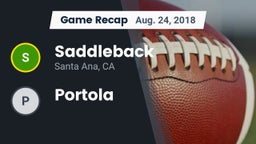 Recap: Saddleback  vs. Portola 2018