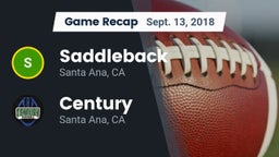 Recap: Saddleback  vs. Century  2018