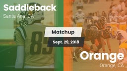 Matchup: Saddleback vs. Orange  2018