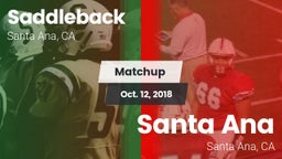 Matchup: Saddleback vs. Santa Ana  2018