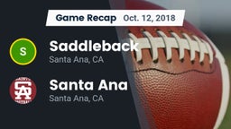 Recap: Saddleback  vs. Santa Ana  2018