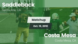 Matchup: Saddleback vs. Costa Mesa  2018