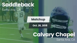 Matchup: Saddleback vs. Calvary Chapel  2018