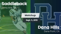 Matchup: Saddleback vs. Dana Hills  2019