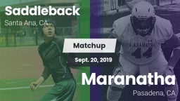 Matchup: Saddleback vs. Maranatha  2019