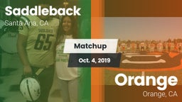 Matchup: Saddleback vs. Orange  2019