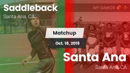 Matchup: Saddleback vs. Santa Ana  2019