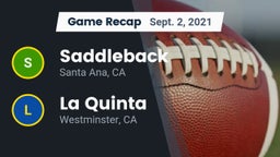 Recap: Saddleback  vs. La Quinta  2021