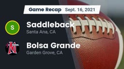 Recap: Saddleback  vs. Bolsa Grande  2021