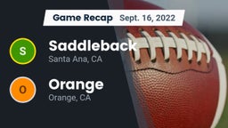 Recap: Saddleback  vs. Orange  2022
