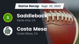 Recap: Saddleback  vs. Costa Mesa  2023