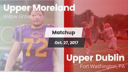 Matchup: Upper Moreland vs. Upper Dublin  2017