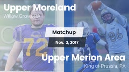 Matchup: Upper Moreland vs. Upper Merion Area  2017