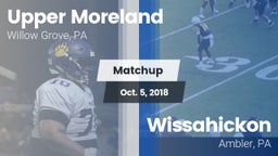 Matchup: Upper Moreland vs. Wissahickon  2018