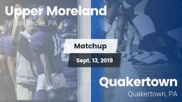 Matchup: Upper Moreland vs. Quakertown  2019