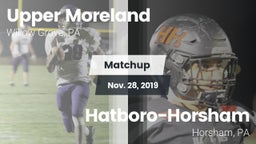 Matchup: Upper Moreland vs. Hatboro-Horsham  2019