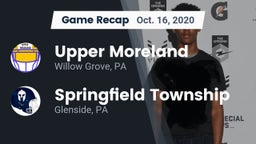 Recap: Upper Moreland  vs. Springfield Township  2020