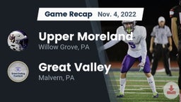 Recap: Upper Moreland  vs. Great Valley  2022
