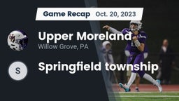 Recap: Upper Moreland  vs. Springfield township 2023