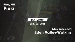 Matchup: Pierz vs. Eden Valley-Watkins  2016