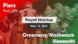 Matchup: Pierz vs. Greenway/Nashwauk-Keewatin  2016