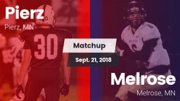 Matchup: Pierz vs. Melrose  2018