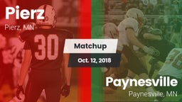 Matchup: Pierz vs. Paynesville  2018