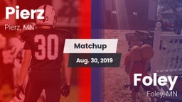 Matchup: Pierz vs. Foley  2019