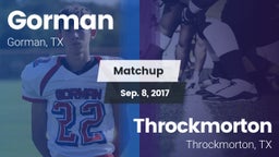 Matchup: Gorman vs. Throckmorton  2017