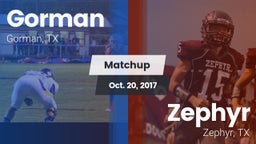 Matchup: Gorman vs. Zephyr  2017