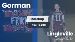 Matchup: Gorman vs. Lingleville  2017