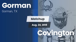 Matchup: Gorman vs. Covington  2018