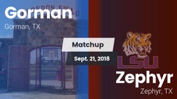 Matchup: Gorman vs. Zephyr  2018