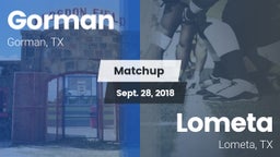 Matchup: Gorman vs. Lometa  2018