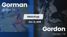 Matchup: Gorman vs. Gordon  2018