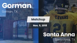 Matchup: Gorman vs. Santa Anna  2018