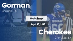 Matchup: Gorman vs. Cherokee  2019