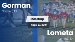 Matchup: Gorman vs. Lometa  2019