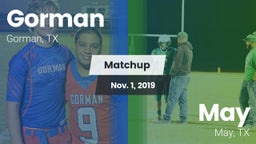 Matchup: Gorman vs. May  2019