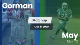 Matchup: Gorman vs. May  2020