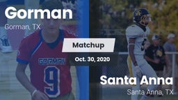 Matchup: Gorman vs. Santa Anna  2020