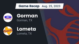 Recap: Gorman  vs. Lometa  2023