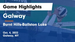 Galway  vs Burnt Hills-Ballston Lake  Game Highlights - Oct. 4, 2022