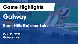 Galway  vs Burnt Hills-Ballston Lake  Game Highlights - Oct. 12, 2023