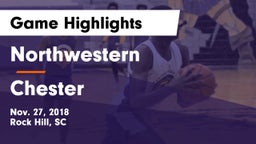 Northwestern  vs Chester  Game Highlights - Nov. 27, 2018