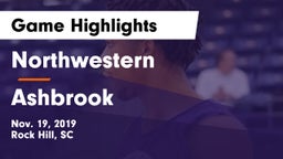 Northwestern  vs Ashbrook  Game Highlights - Nov. 19, 2019