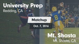 Matchup: University Prep vs. Mt. Shasta  2016