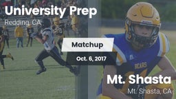 Matchup: University Prep vs. Mt. Shasta  2017