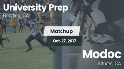 Matchup: University Prep vs. Modoc  2017