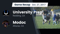 Recap: University Prep  vs. Modoc  2017